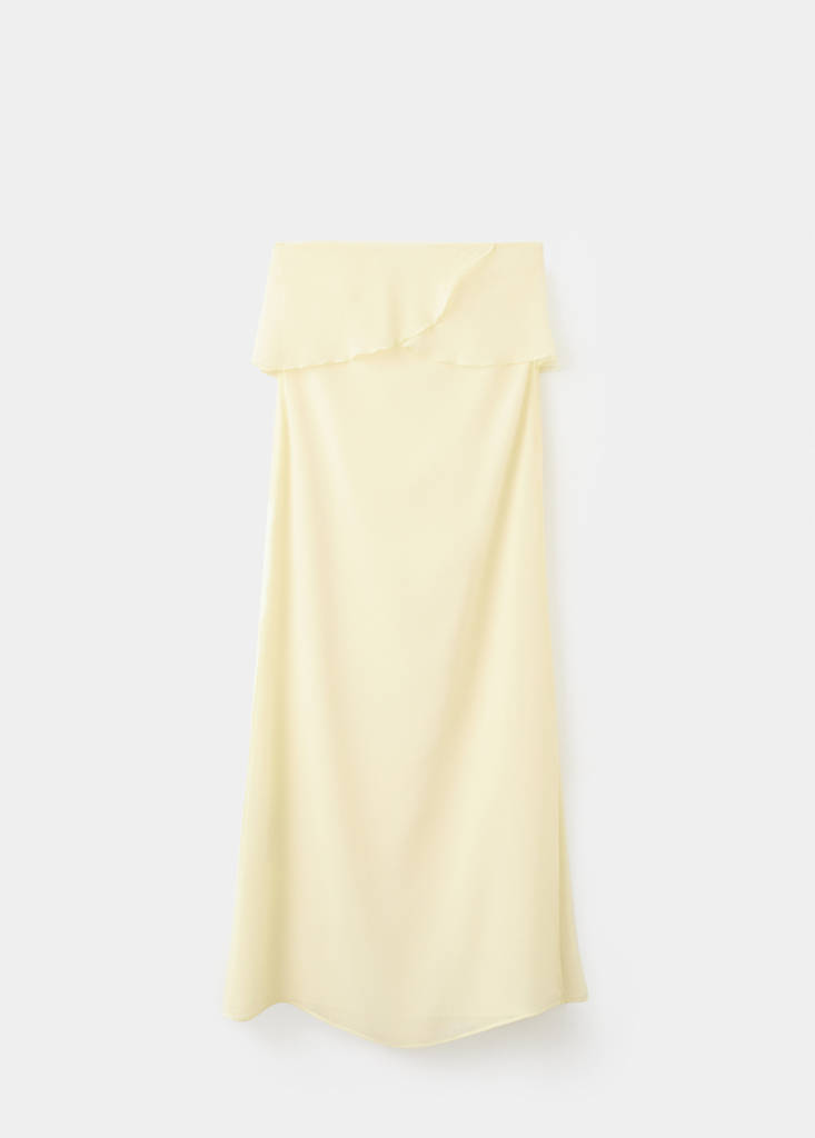 Strapless dress — Yellow