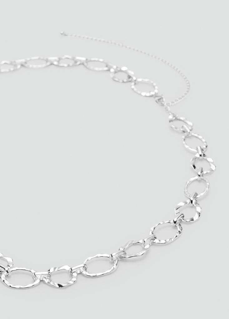 Metal chain belt — Silver