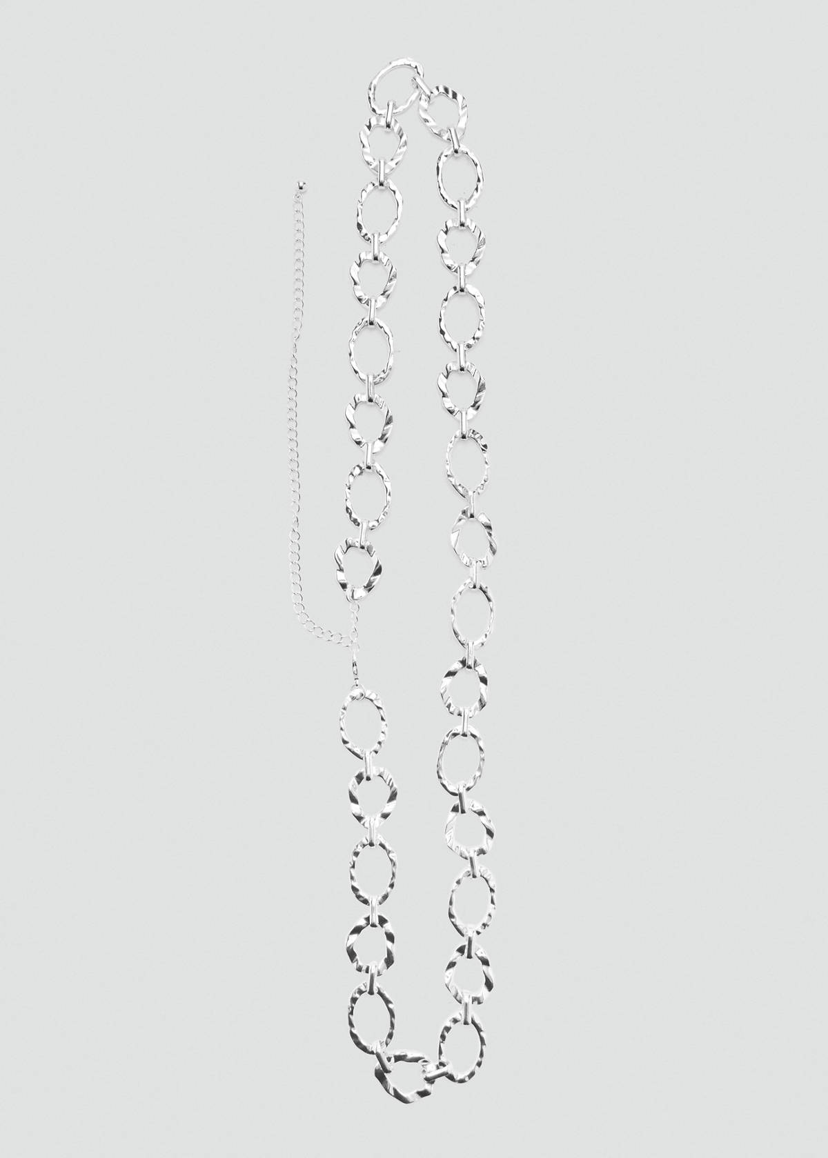 Metal chain belt — Silver