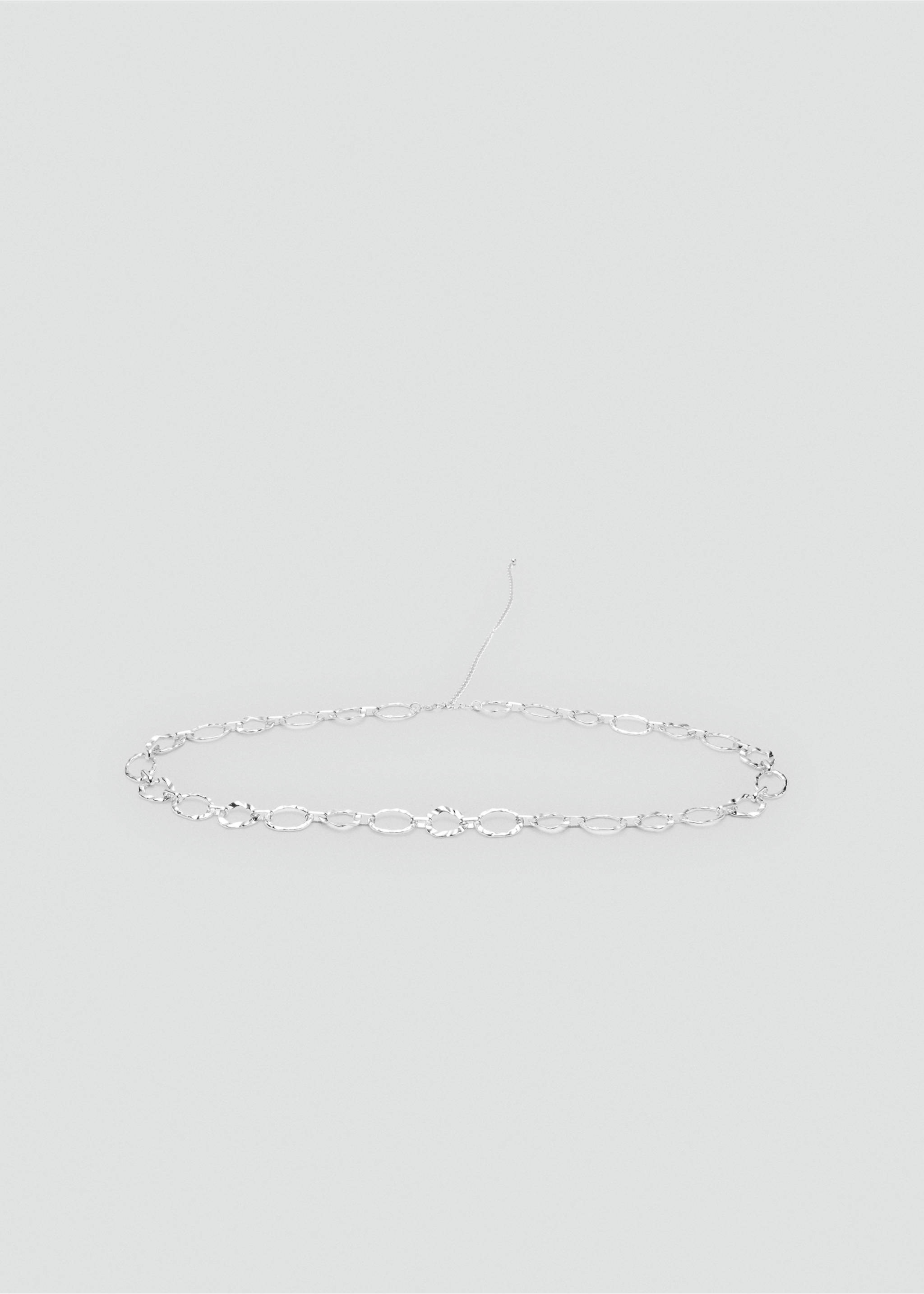 Metal chain belt - Article without model, Silver. Ref: 37071537-00.