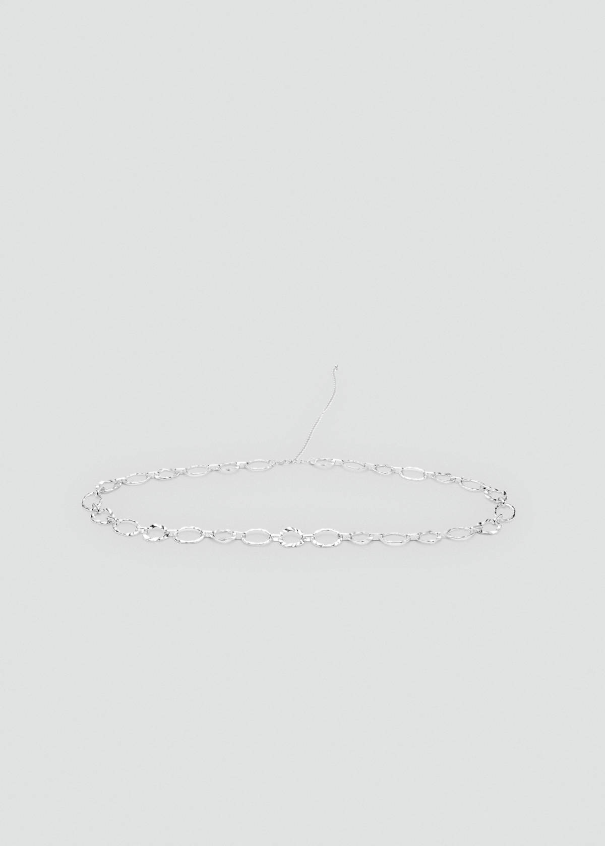 Metal chain belt — Silver
