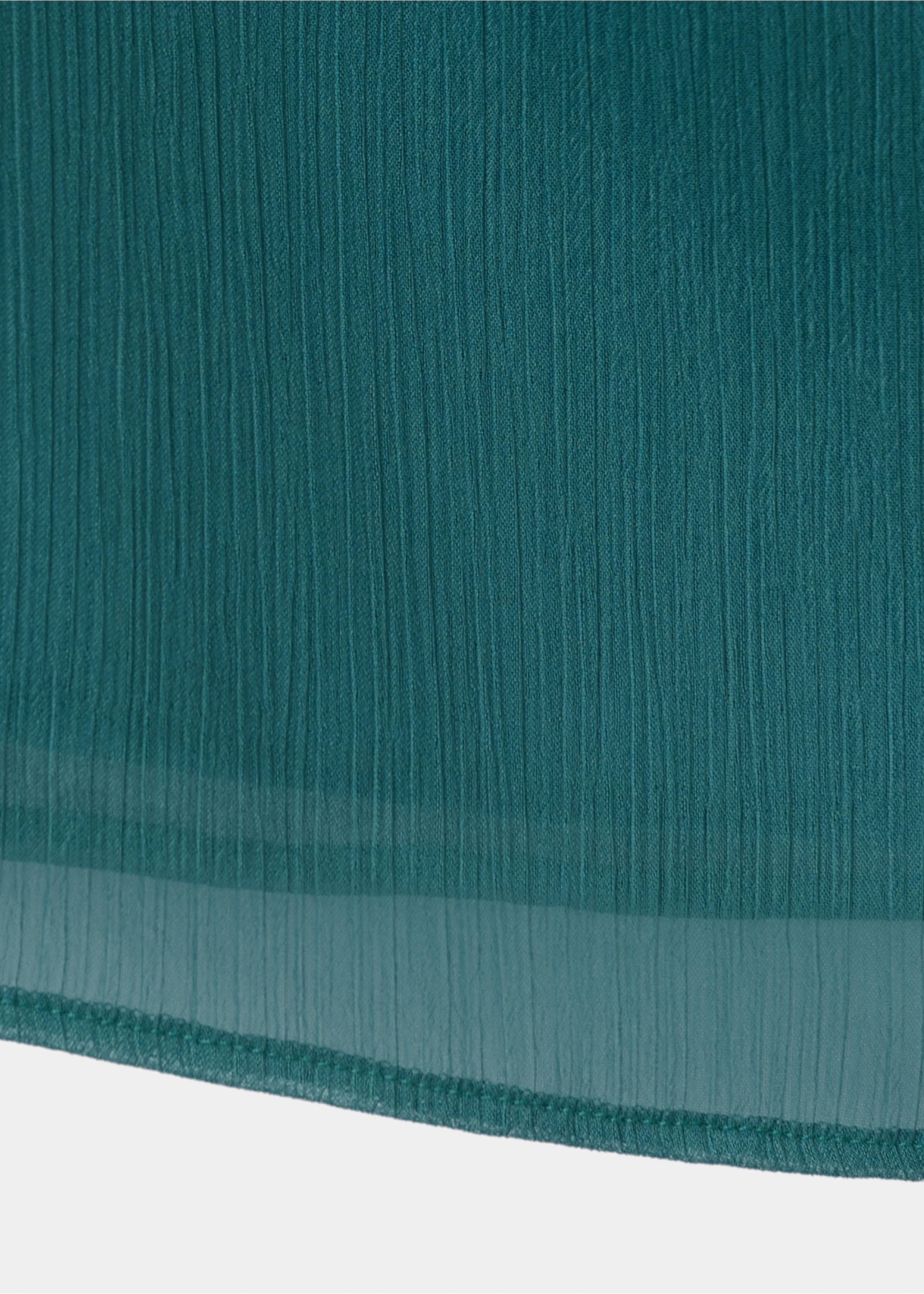 Bandeau top with texture - Details of the article 8, Petrol Blue. Ref: 37071541-00.