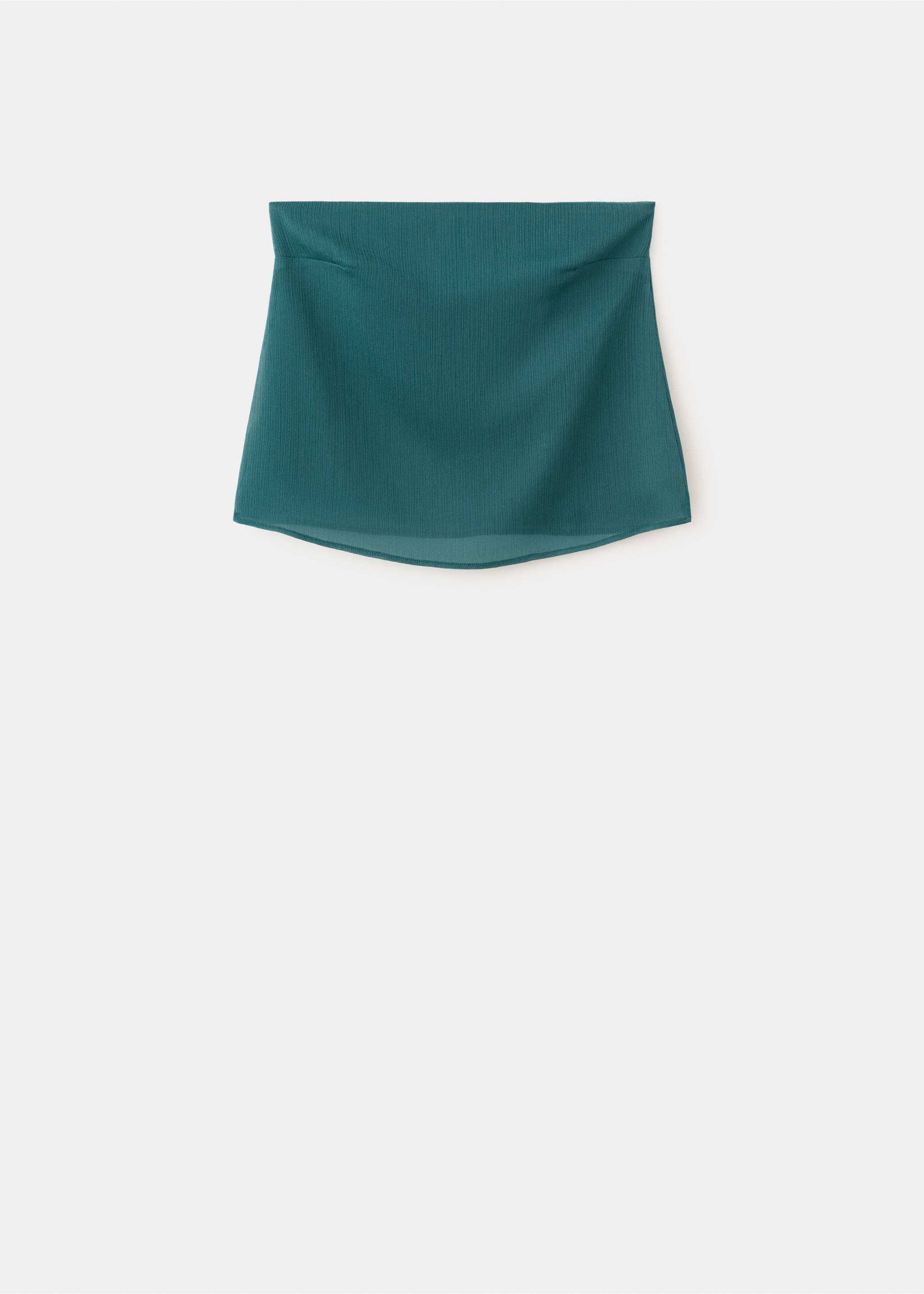 Bandeau top with texture - Article without model, Petrol Blue. Ref: 37071541-00.
