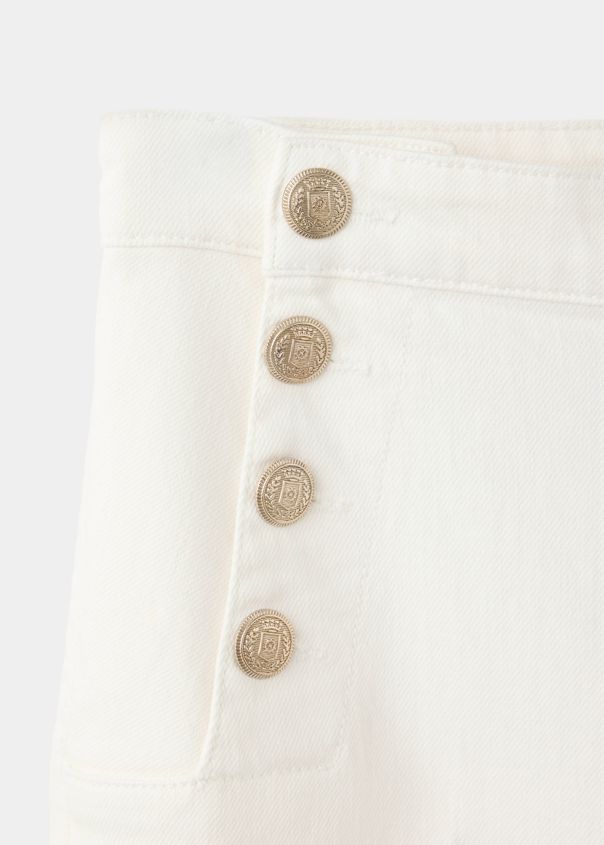 Jeans wide leg botones laterales - Detalle del artículo 8