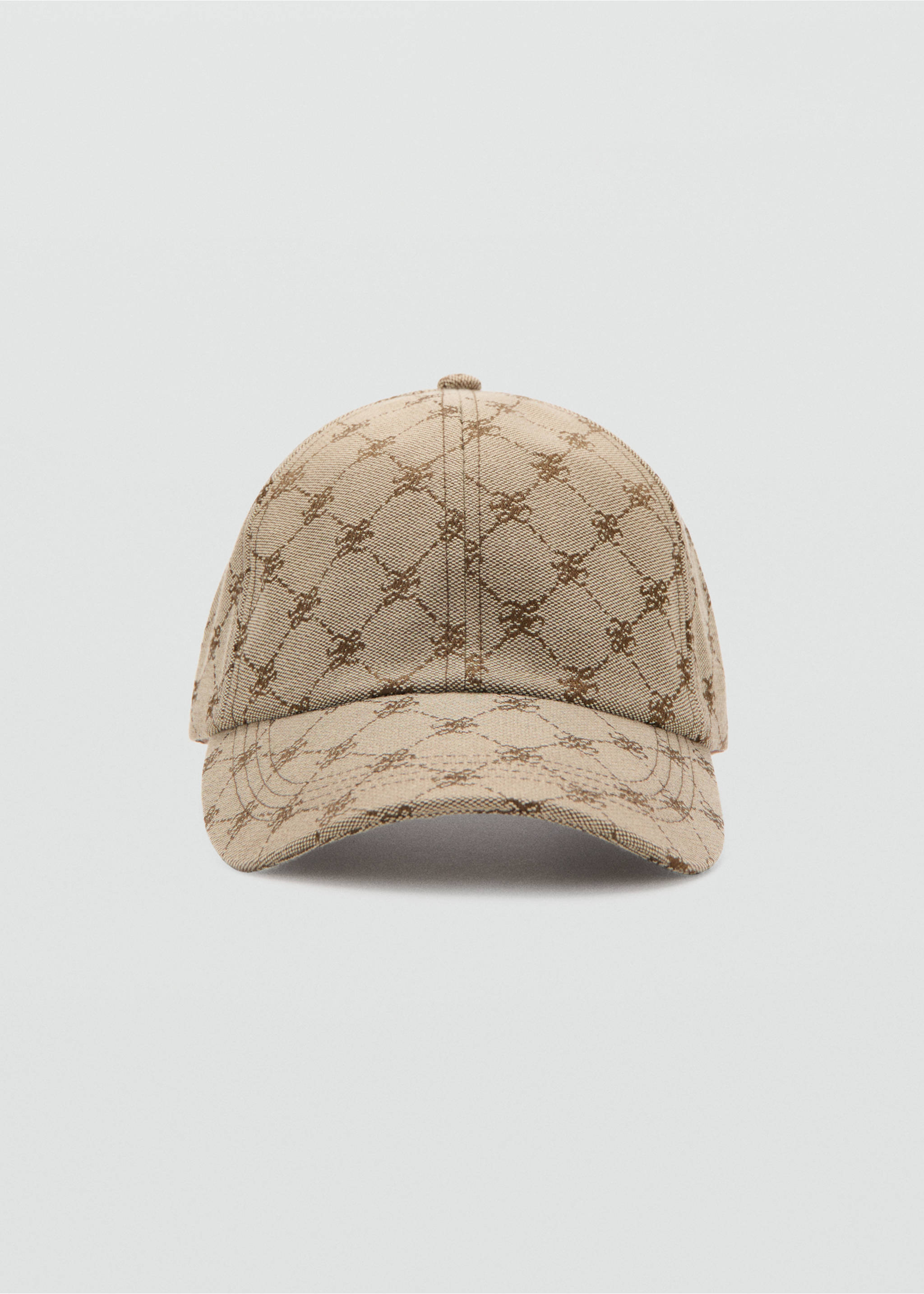 Cap with printed logo - Medium plane, Beige. Ref: 37071550-00.
