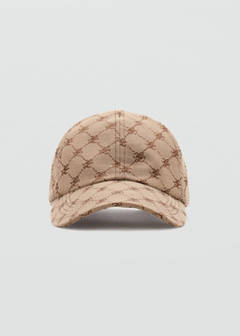 Cap with printed logo — Beige 2