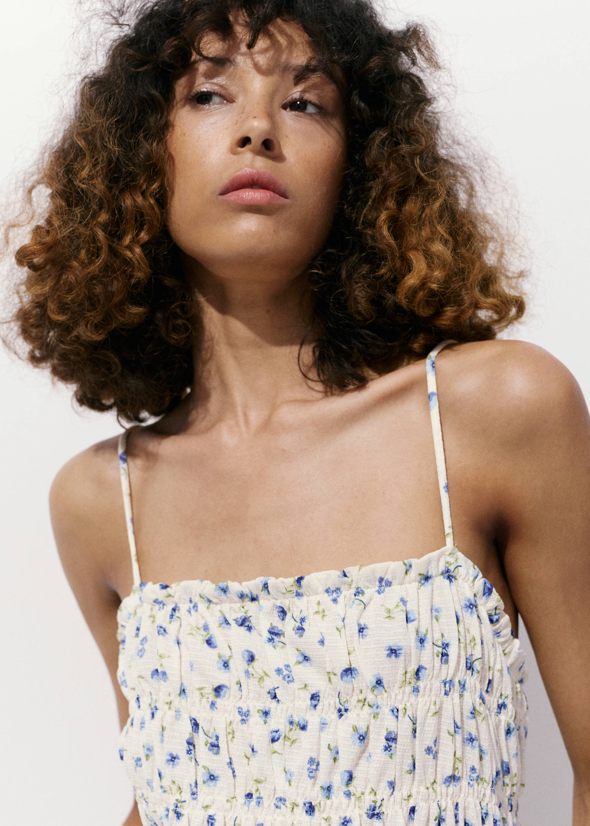 Short gathered dress - Details of the article 1