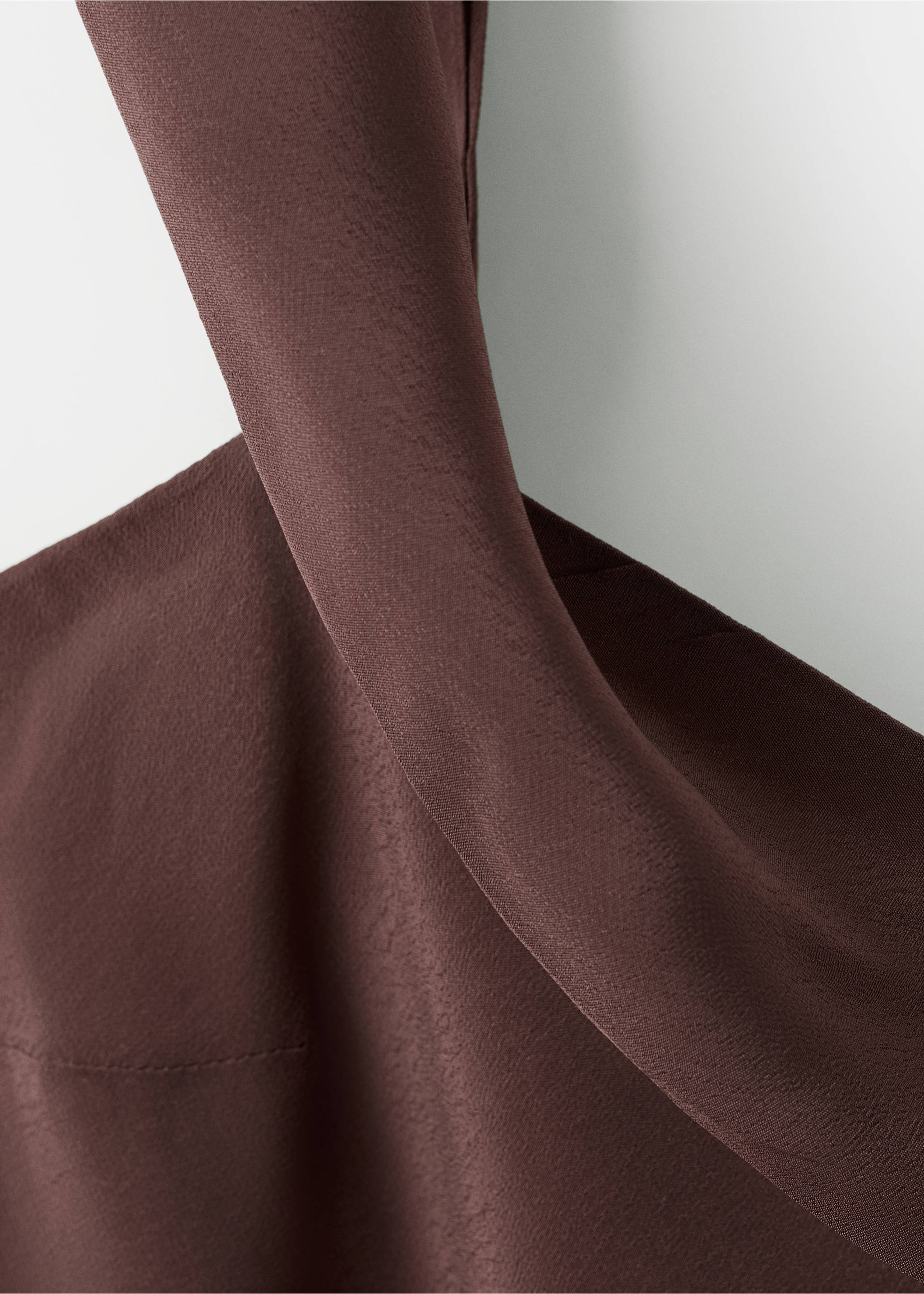 Asymmetric combined top - Details of the article 8, Brown. Ref: 37072527-00.