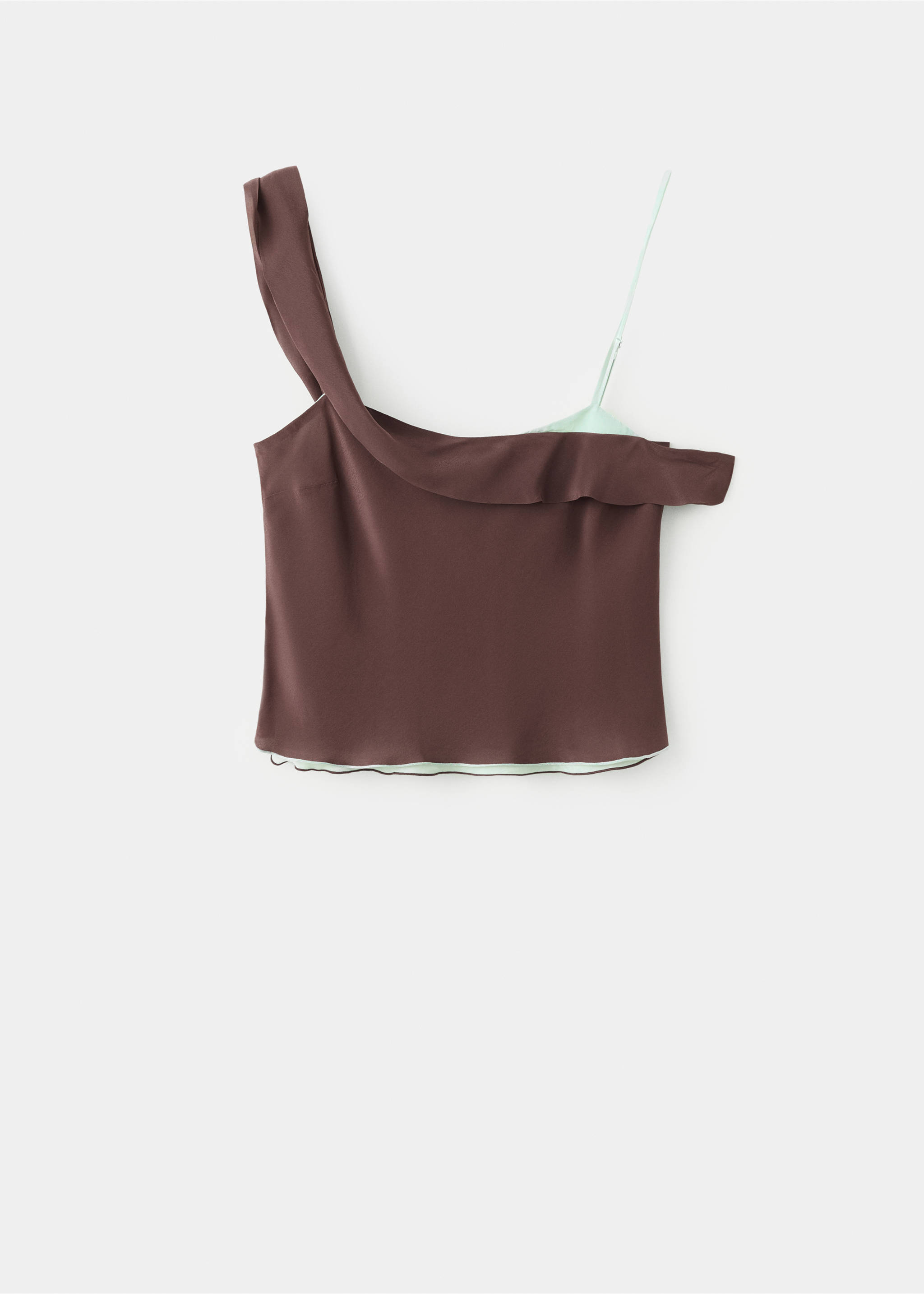 Asymmetric combined top - Article without model, Brown. Ref: 37072527-00.