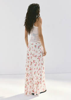 Floral print maxi skirt — Black 3