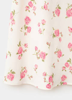Floral print maxi skirt — Black 8