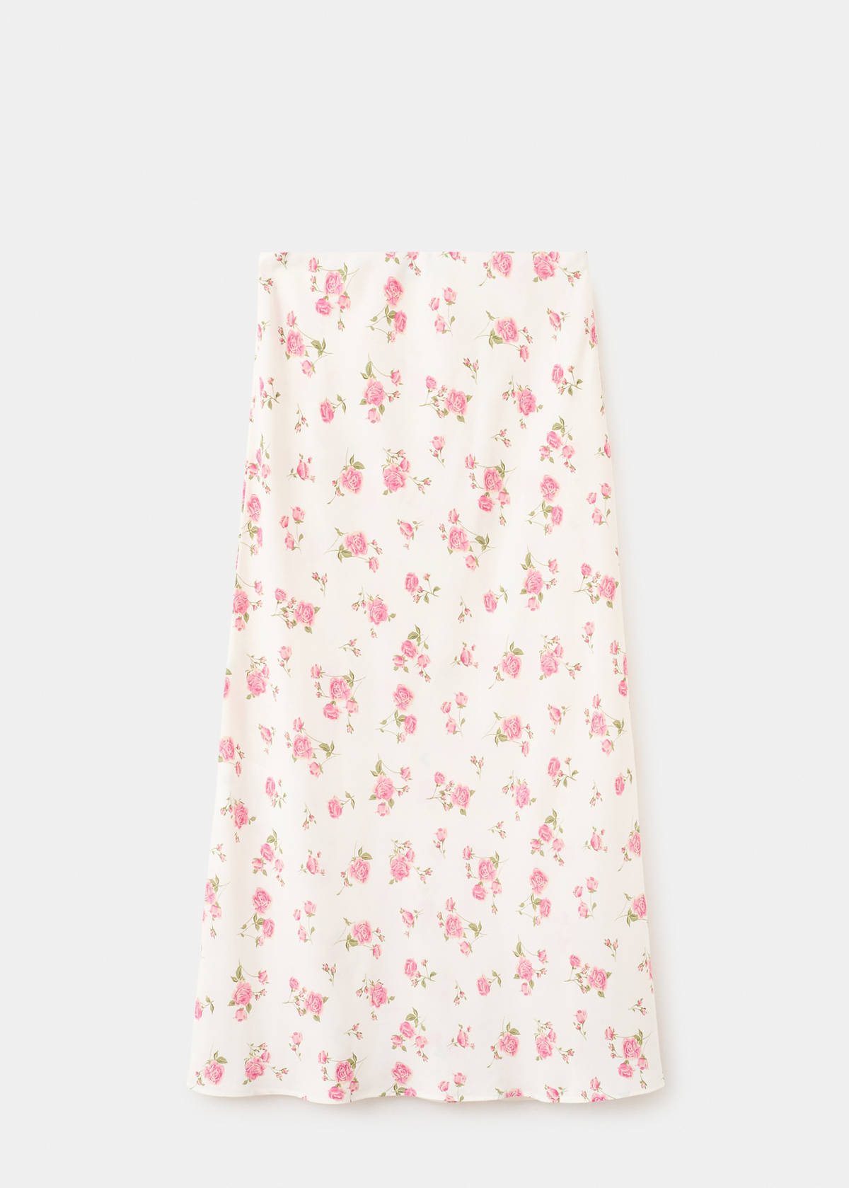 Floral print maxi skirt — Black