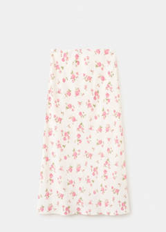 Floral print maxi skirt — Black 5