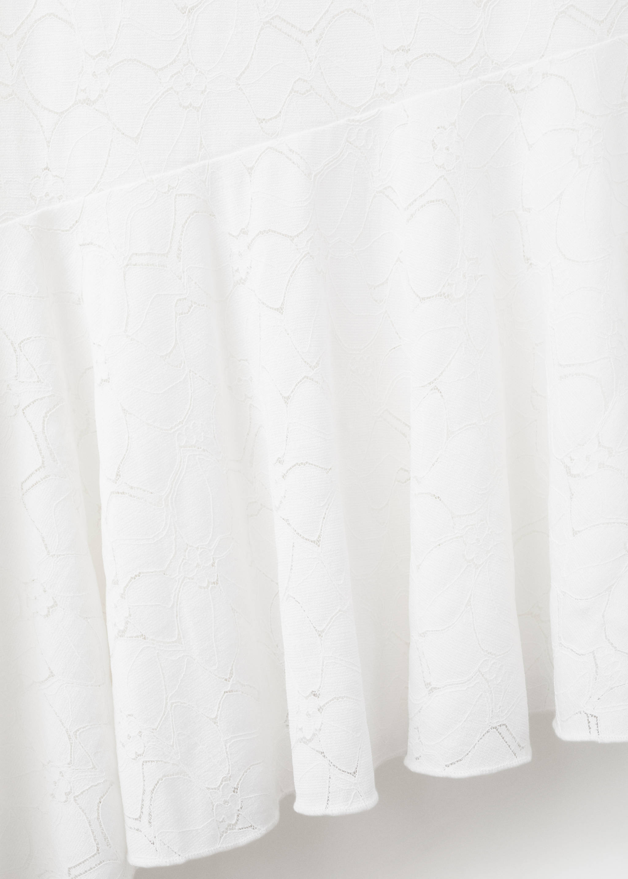 Embroidered dress with cut-out detailing and frill - Details of the article 0