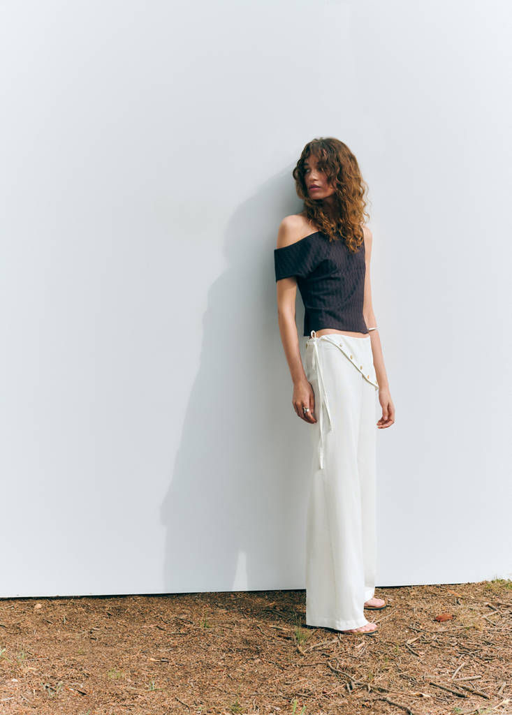 Straight scarf trousers — Off White