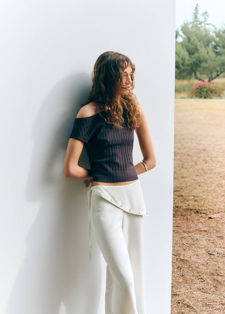 Straight scarf trousers — Off White