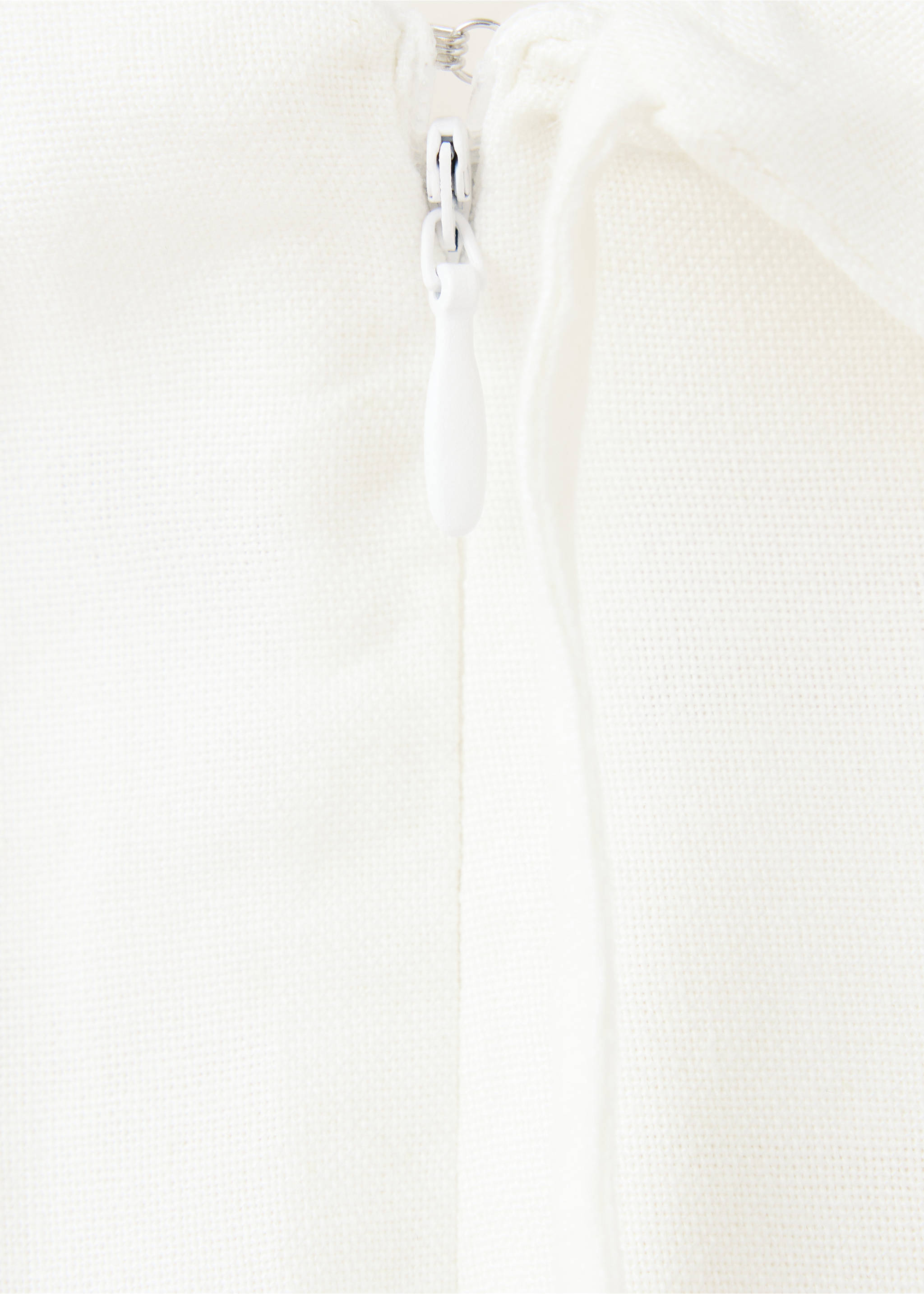 Pantalón recto pañuelo - Detalle del artículo 8, Blanco roto. Ref: 37072532-00.