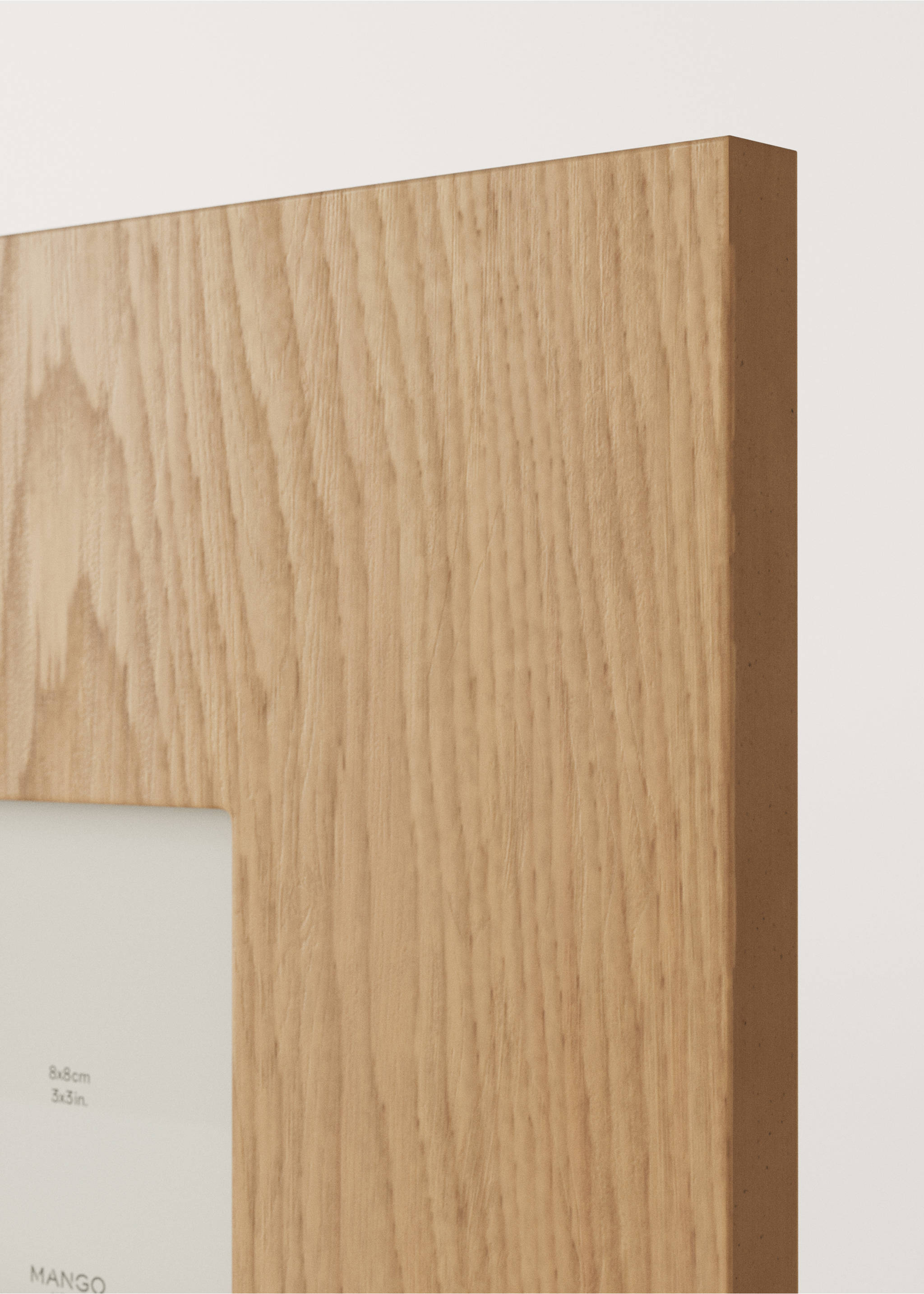 Wooden photo frame - Details of the article 2, Brown. Ref: 37072534-00.