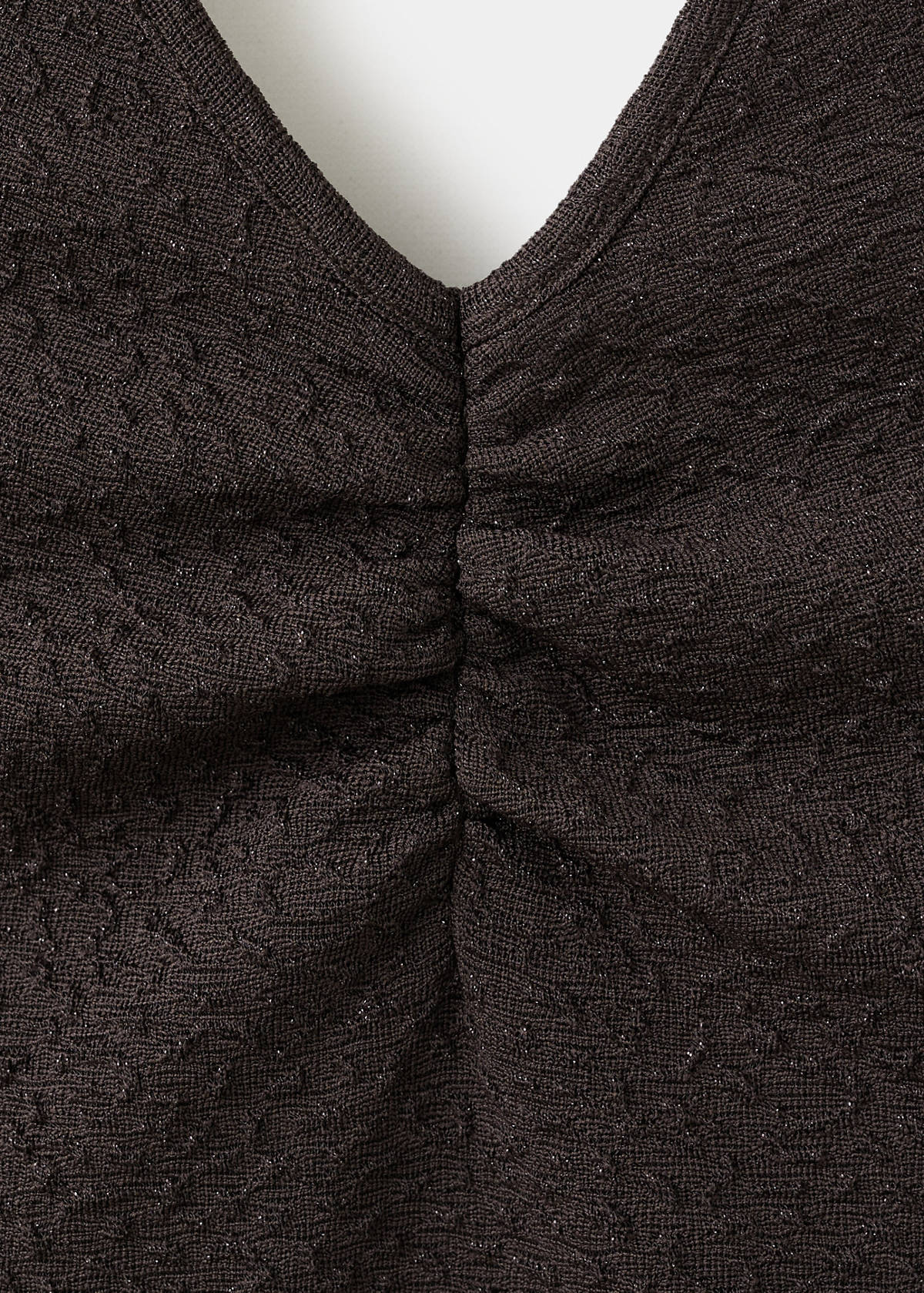 Short halter-neck dress — Brown