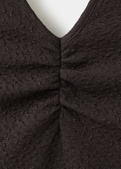 Short halter-neck dress — Brown 5