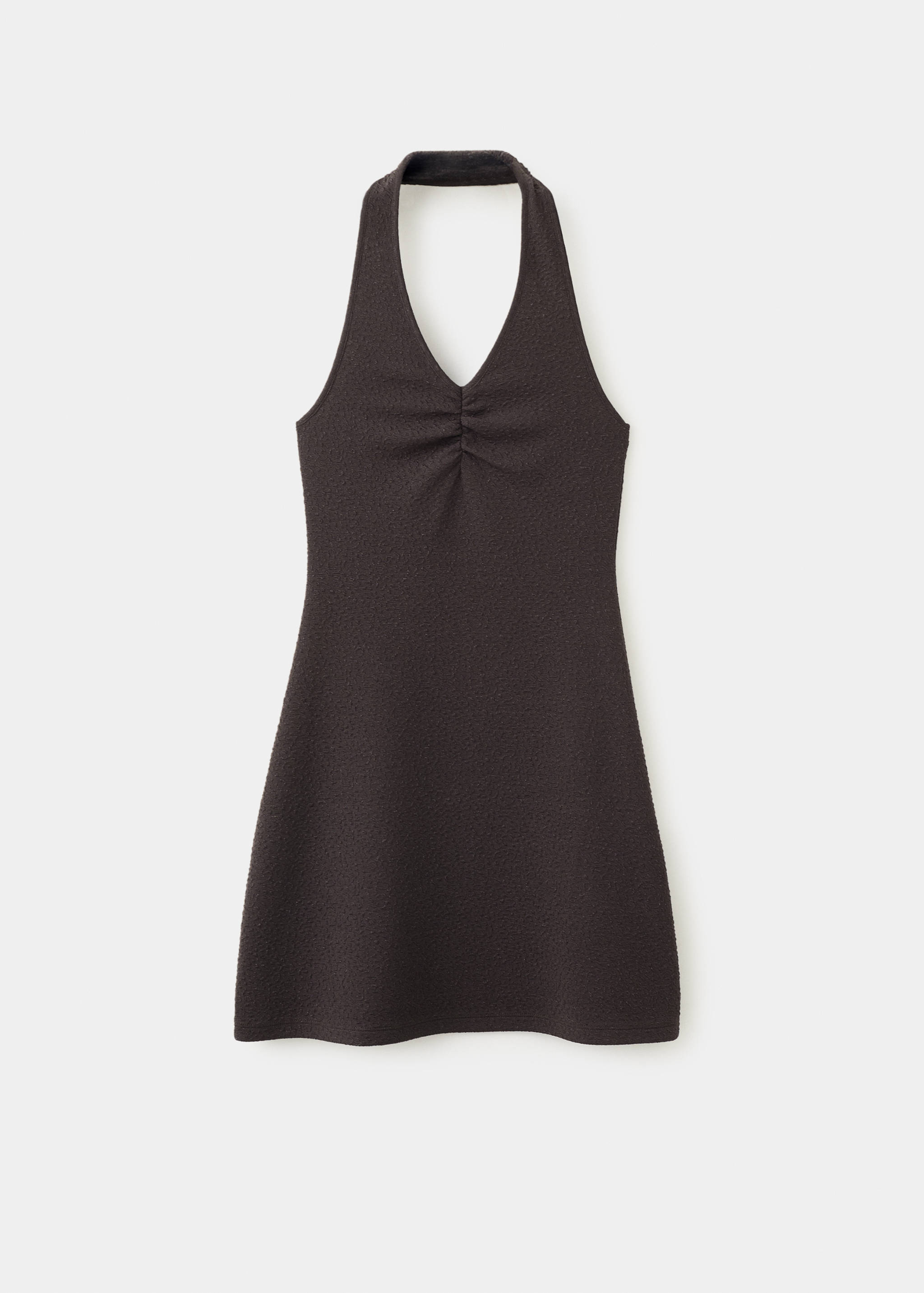 Short halter-neck dress - Article without model