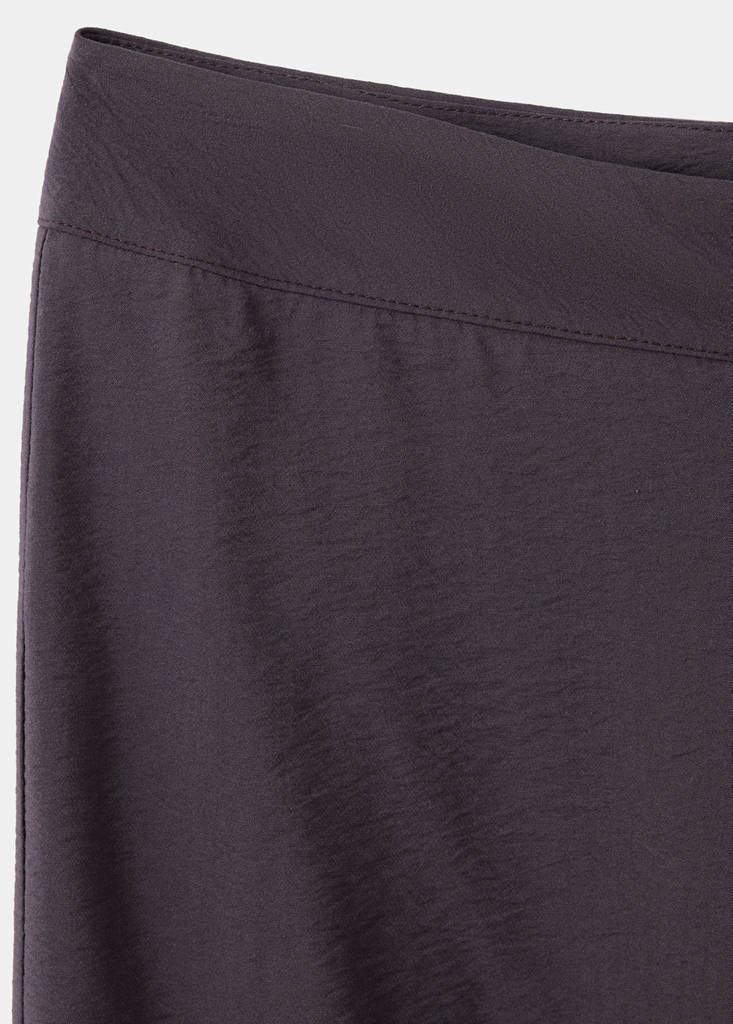 Flowy straight-fit trousers — Brown