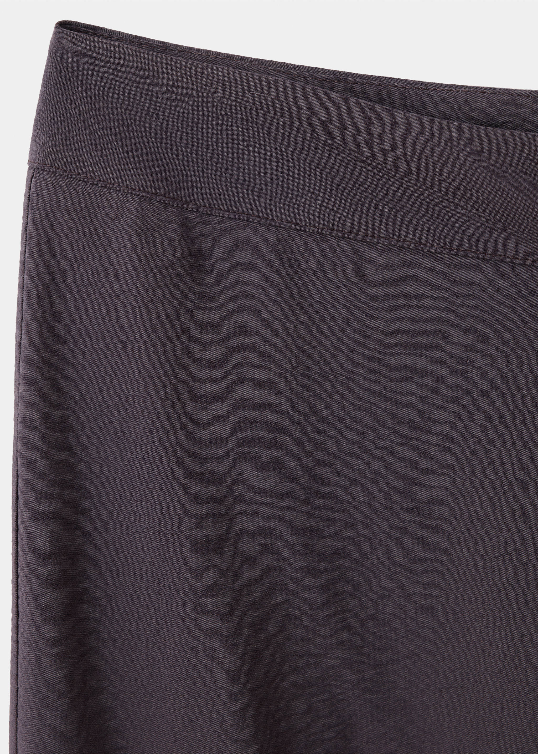 Flowy straight-fit trousers - Details of the article 0, Brown. Ref: 37072537-00.