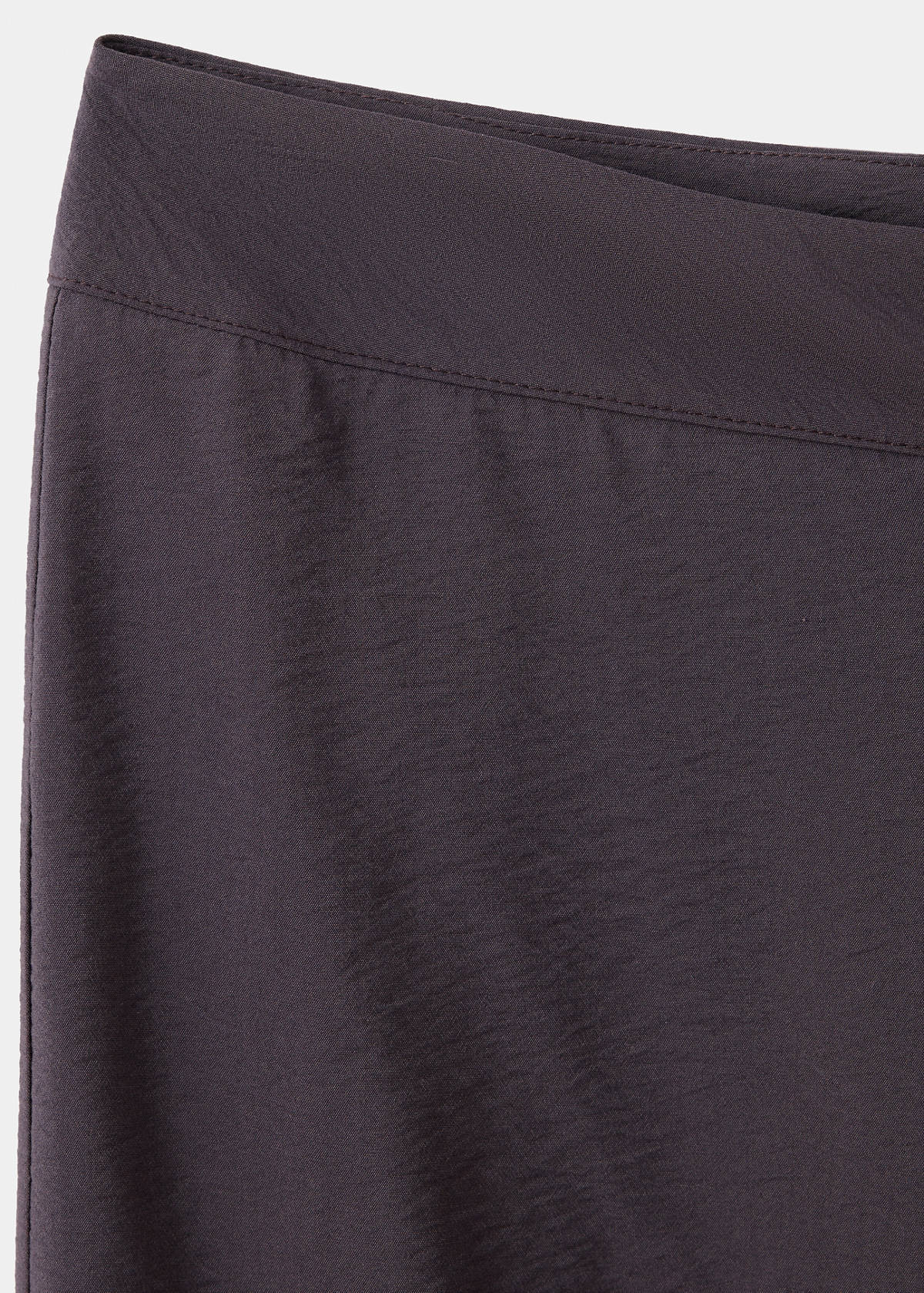 Flowy straight-fit trousers — Brown