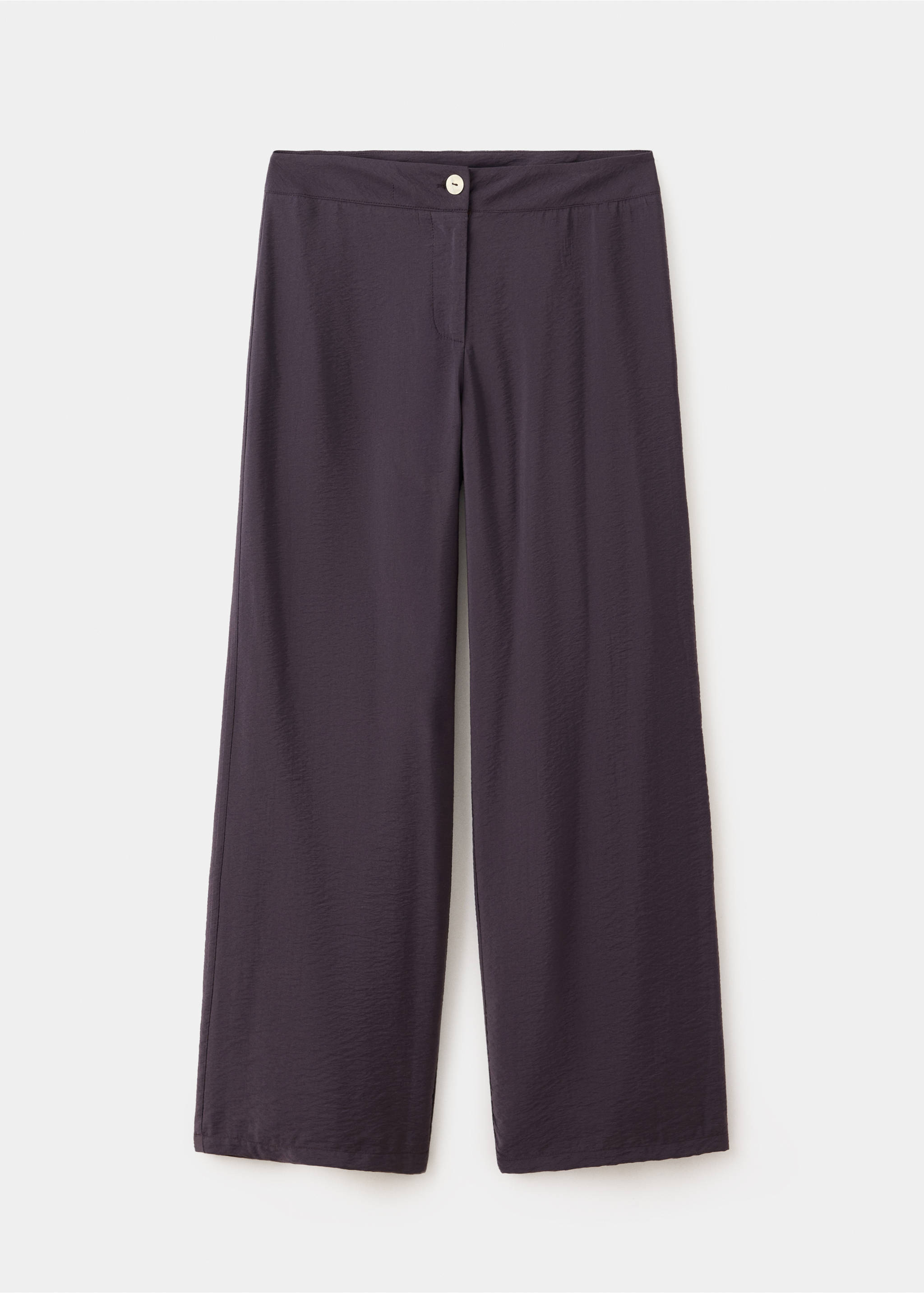 Flowy straight-fit trousers - Article without model, Brown. Ref: 37072537-00.