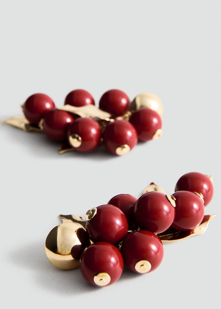 Fruit dangle earrings — Gold