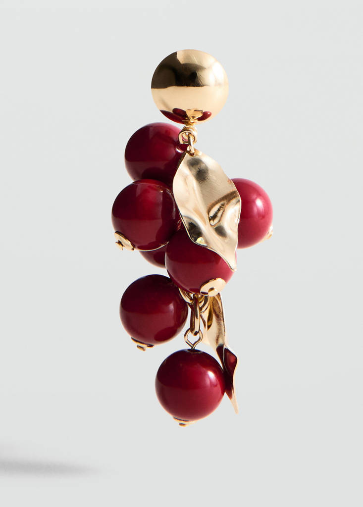 Fruit dangle earrings — Gold