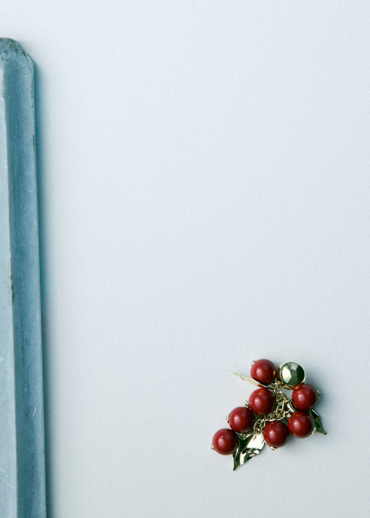 Fruit dangle earrings — Gold