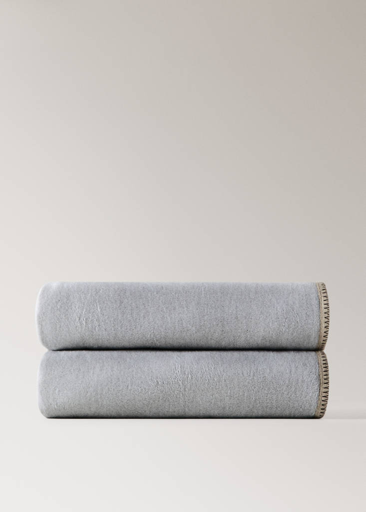 Two-tone cotton throws — Brown