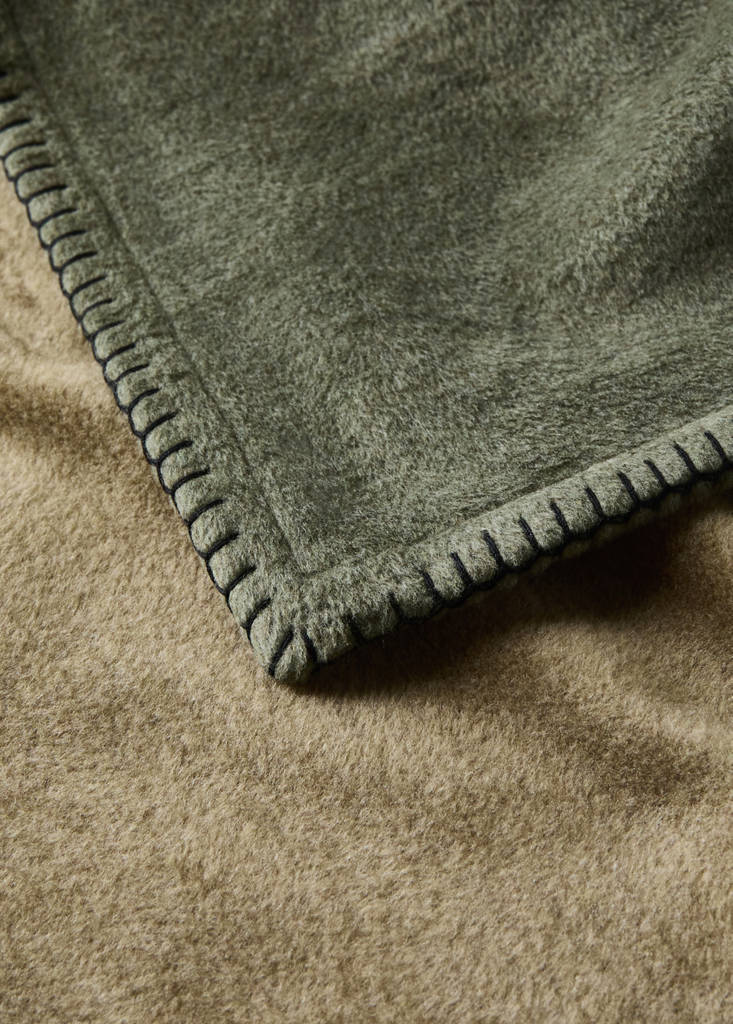 Two-tone cotton throws — Aqua Green