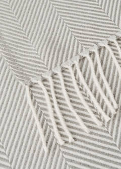 Soft check-pattern blanket — Grey 3