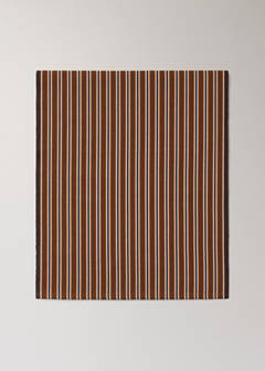 Striped Table Runner, 100% Cotton — Brown 4