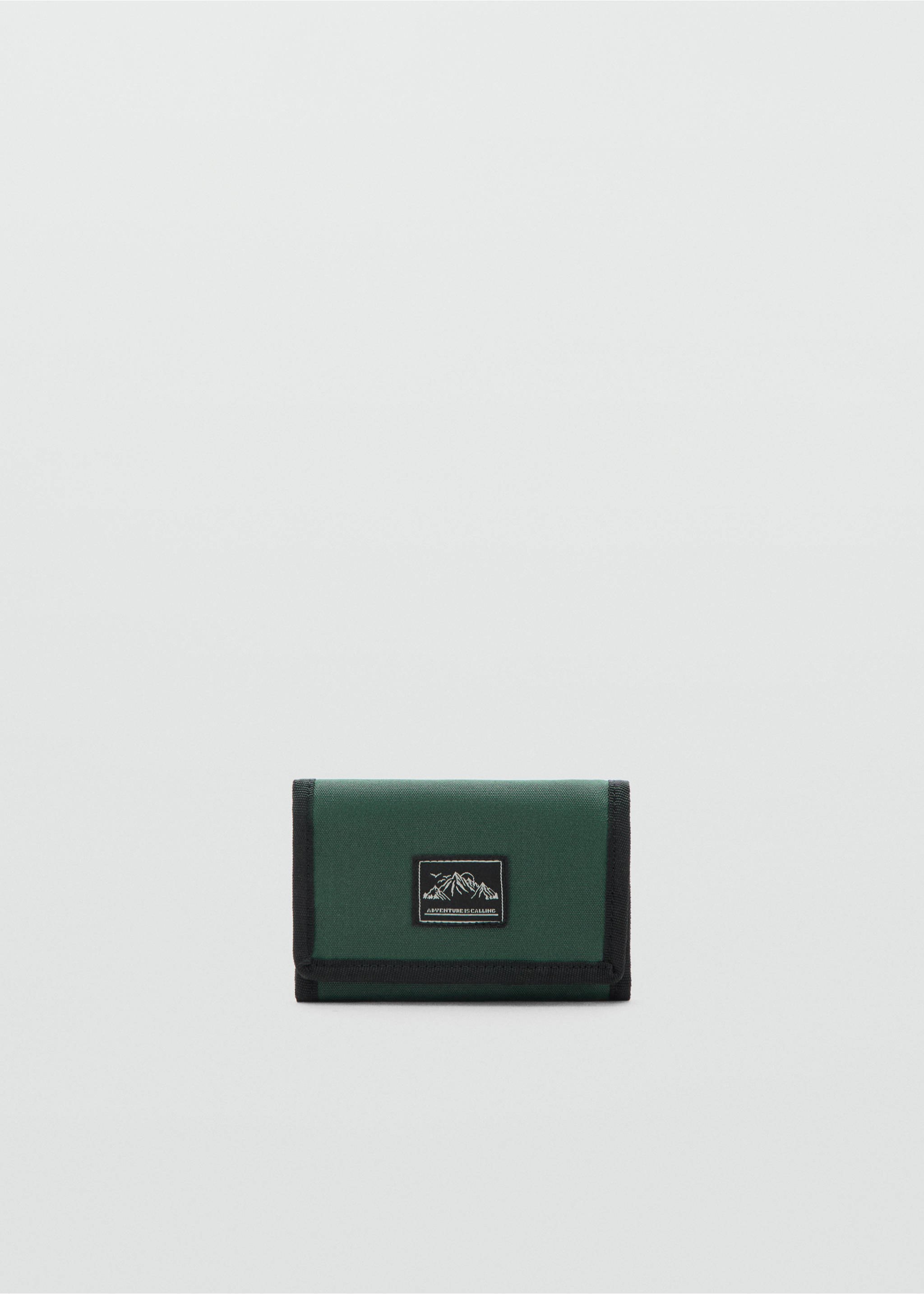 Cartera plegable detalle bordado - Artículo sin modelo, Khaki. Ref: 37072554-00.