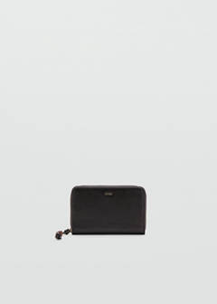 Small wallet with Saffiano effect — Chocolate 1