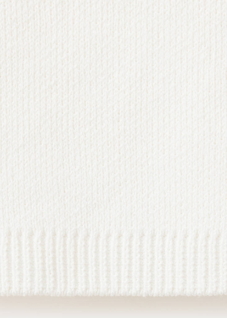 Jumper with metallic detail openings — Ecru