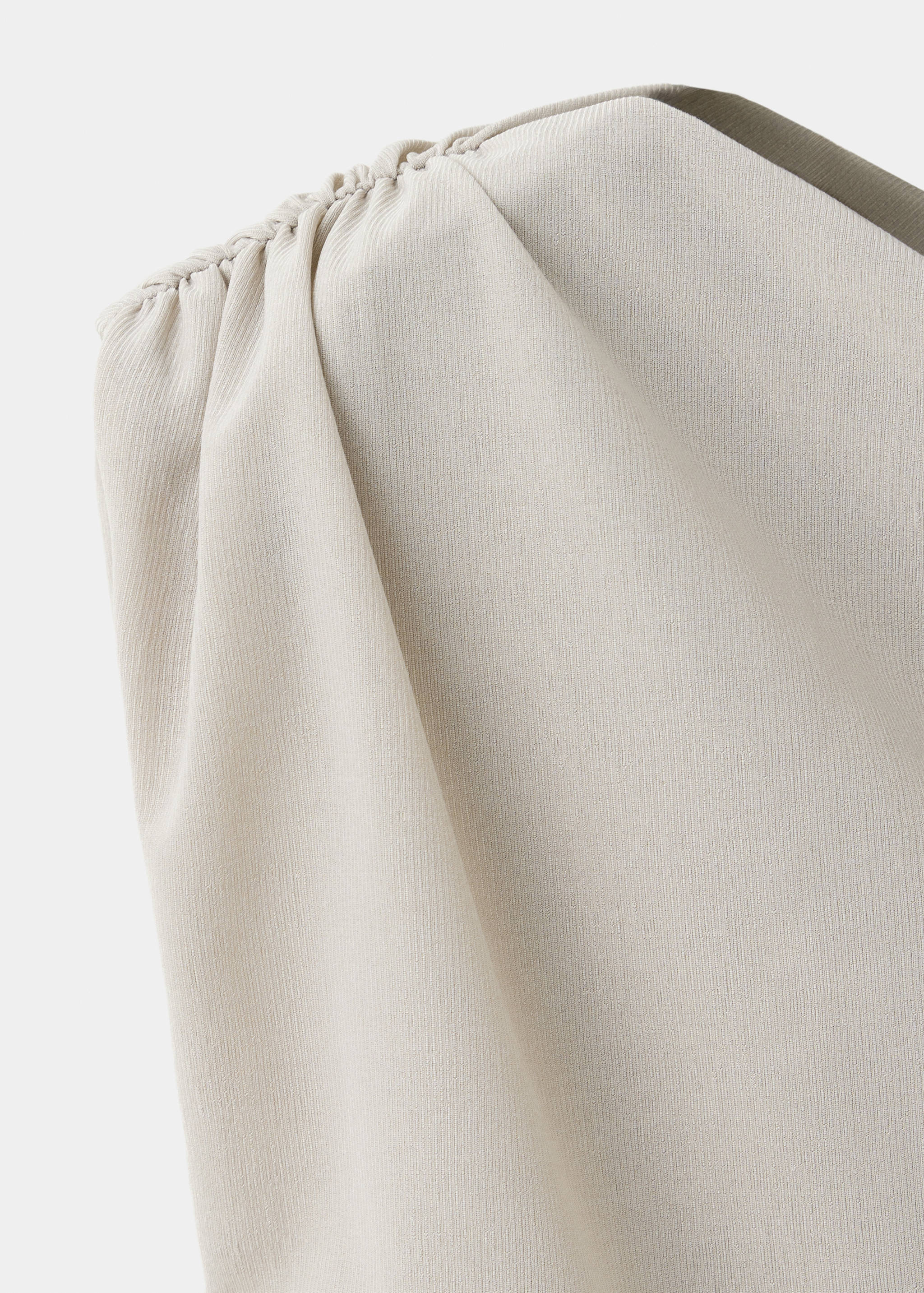 Asymmetrical draped top - Details of the article 0