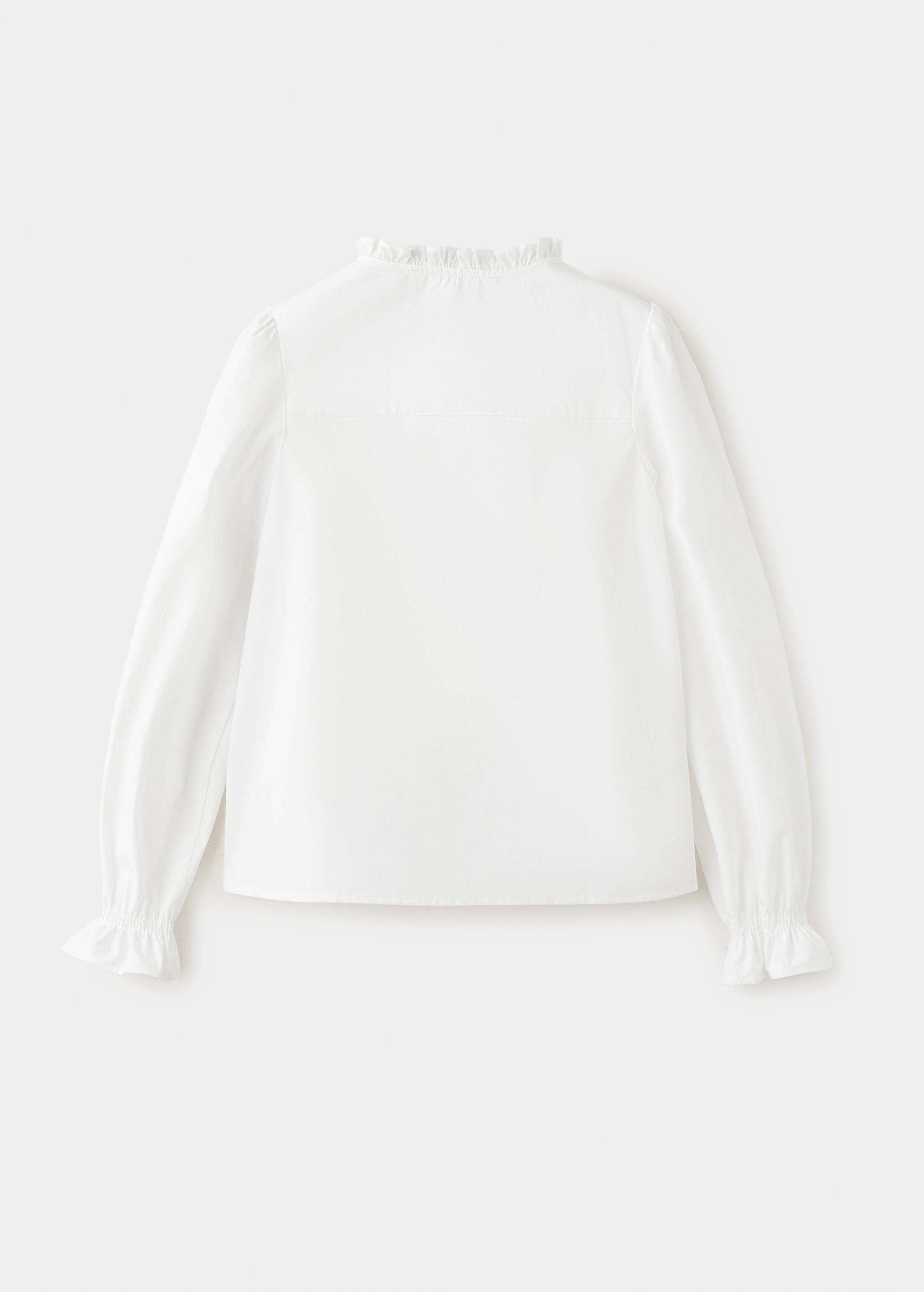 Gathered details cotton shirt - Reverse of the article