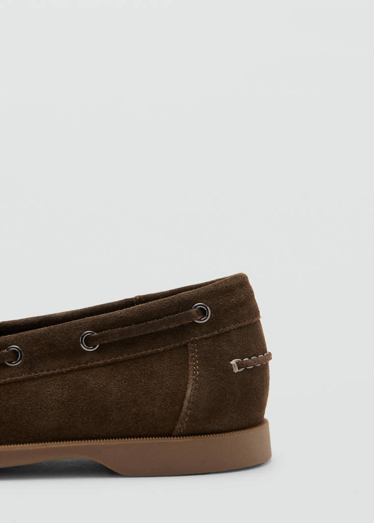Leather nautical shoes — Brown