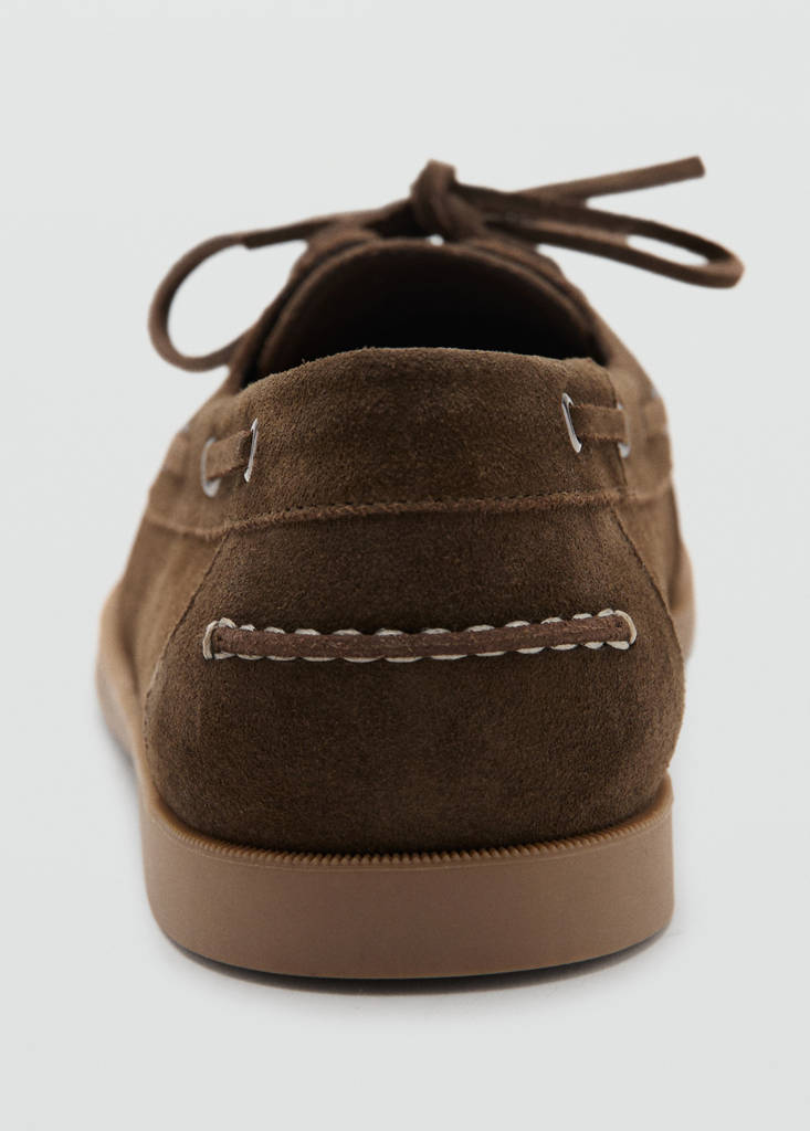 Leather nautical shoes — Brown