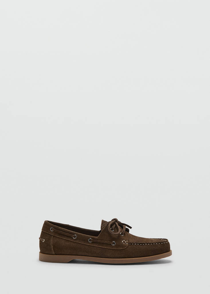 Leather nautical shoes — Brown