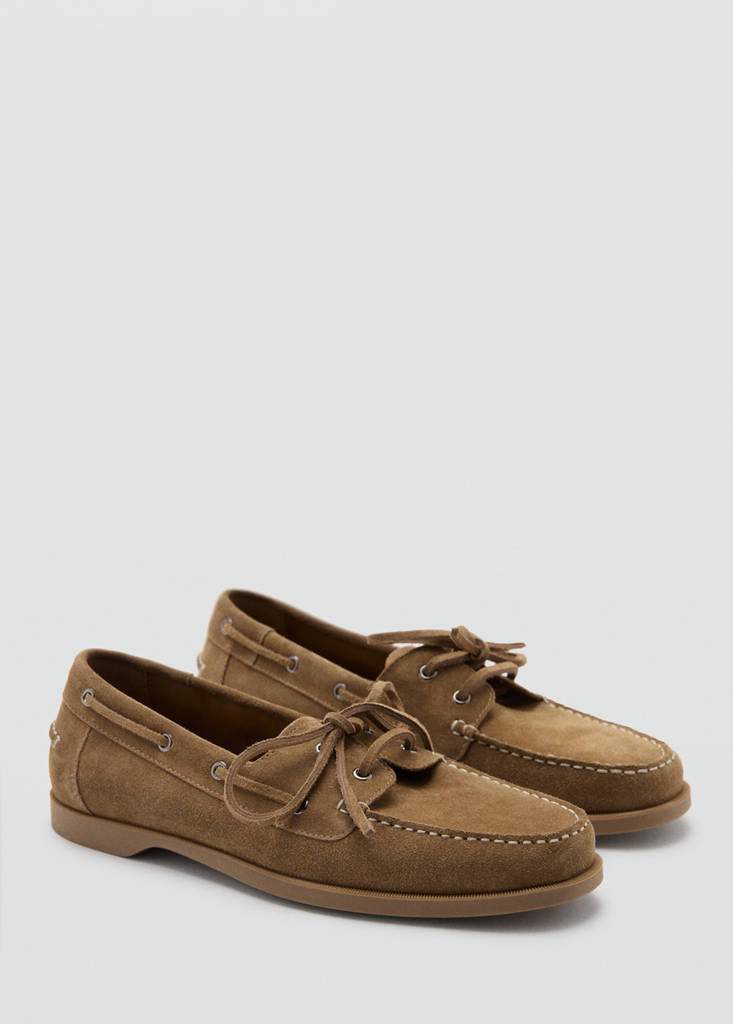 Leather nautical shoes — Leather
