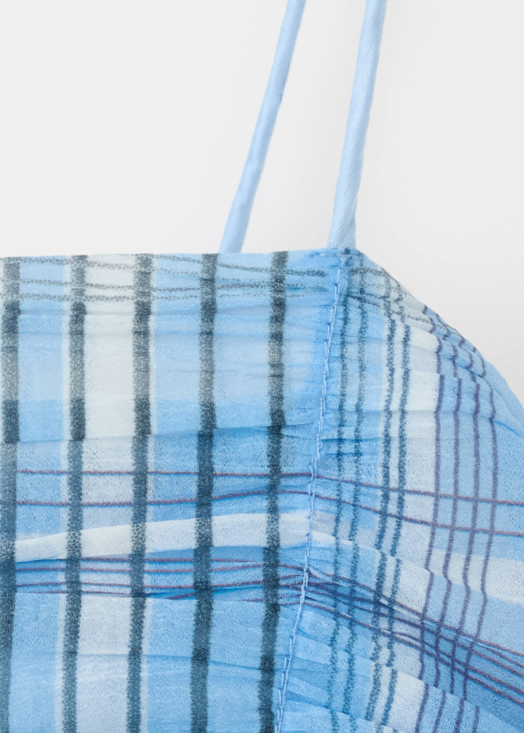 Gerafftes Kleid mit Karos - Detail des Artikels 8