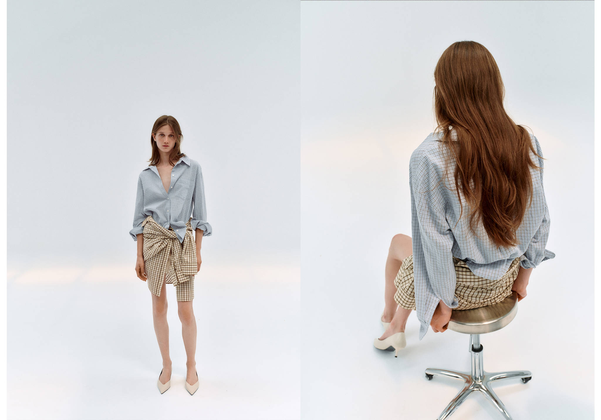 Check cotton shirt - Panoramic plane