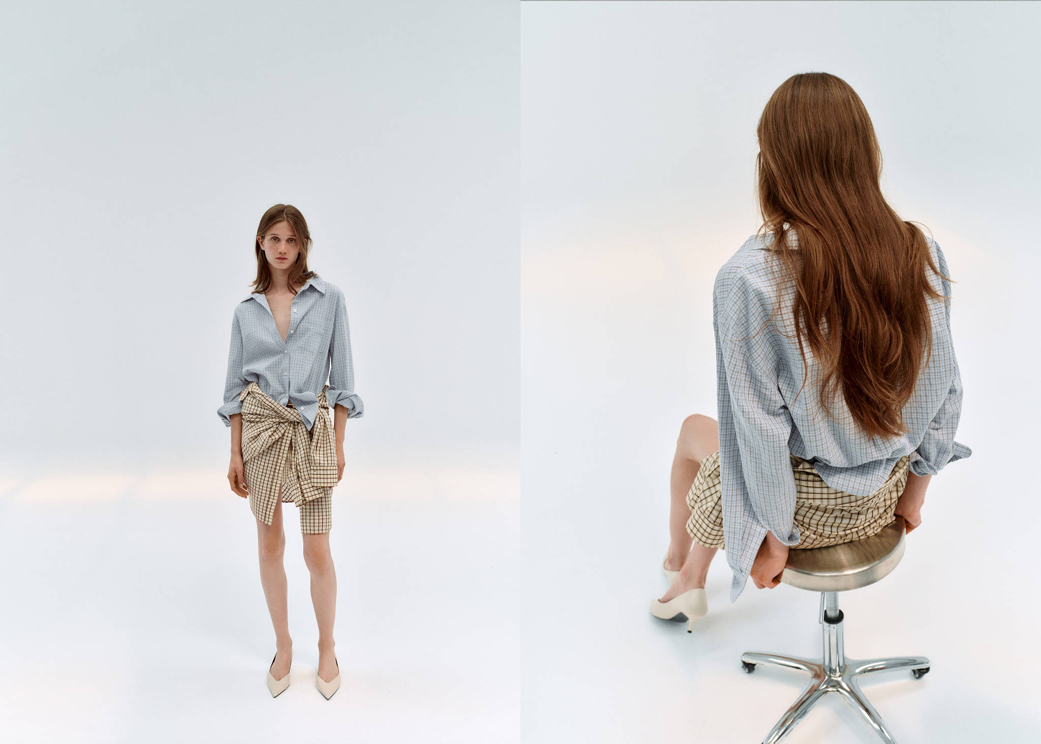 Check cotton shirt - Panoramic plane