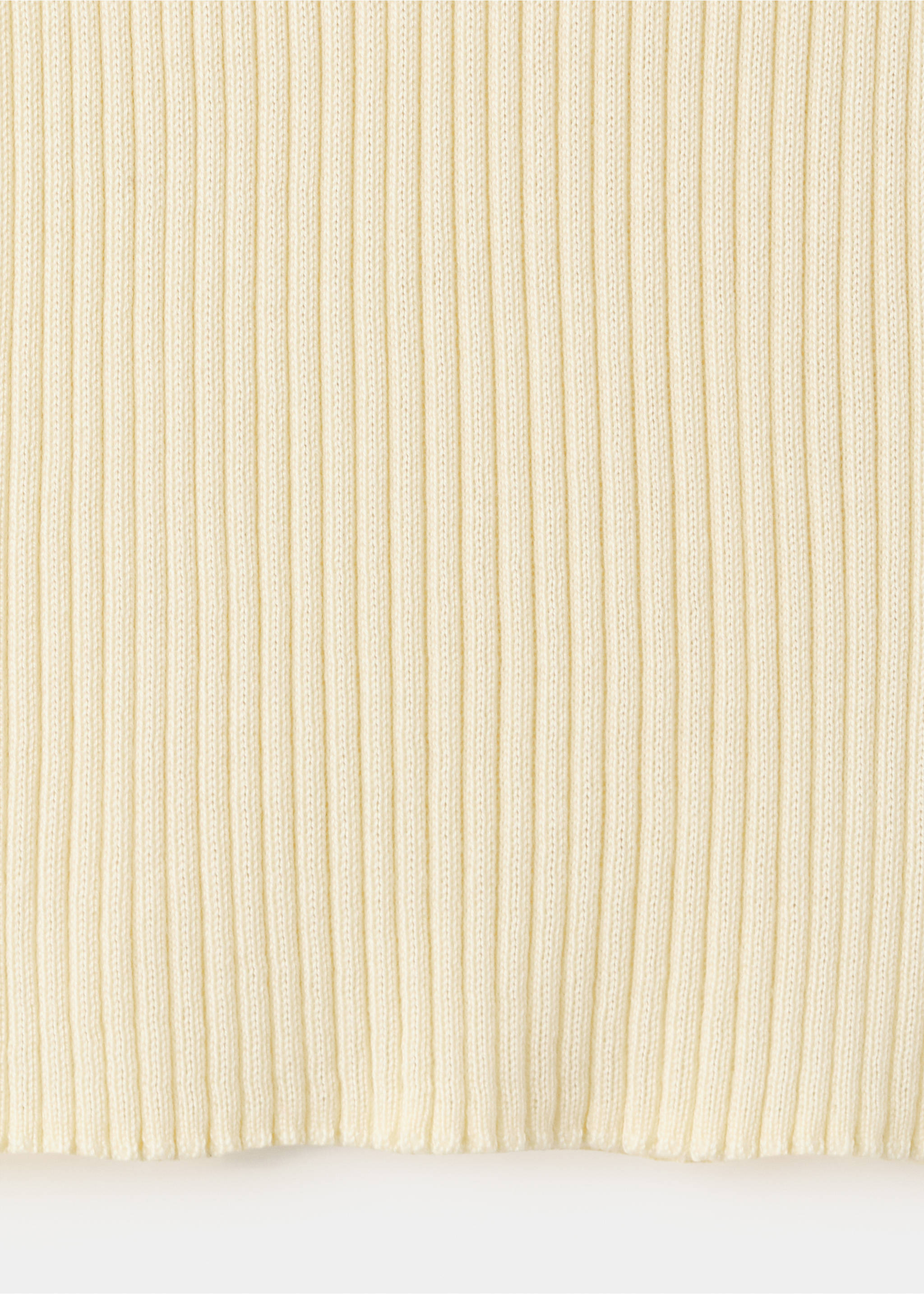 Lace lyocell top - Details of the article 0, Pastel Yellow. Ref: 37072894-00.