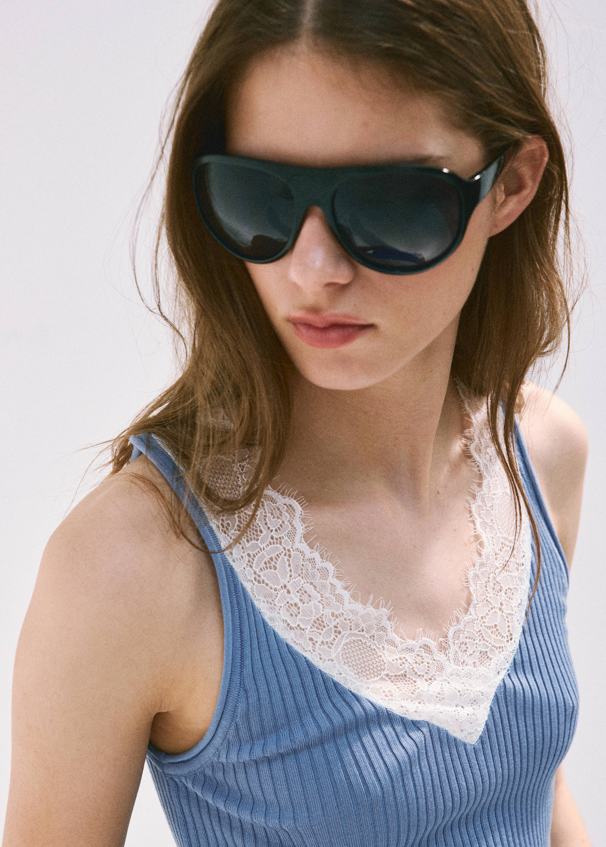 Lace lyocell top - Details of the article 1